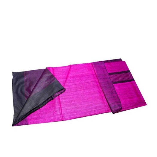 Pure Ghicha Pink Silk Saree