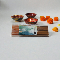 Khadi Natural Rudraksh Flora Premium Masala Agarbatti – Charcoal Free & Hand-Rolled Divine Incense Sticks 100g