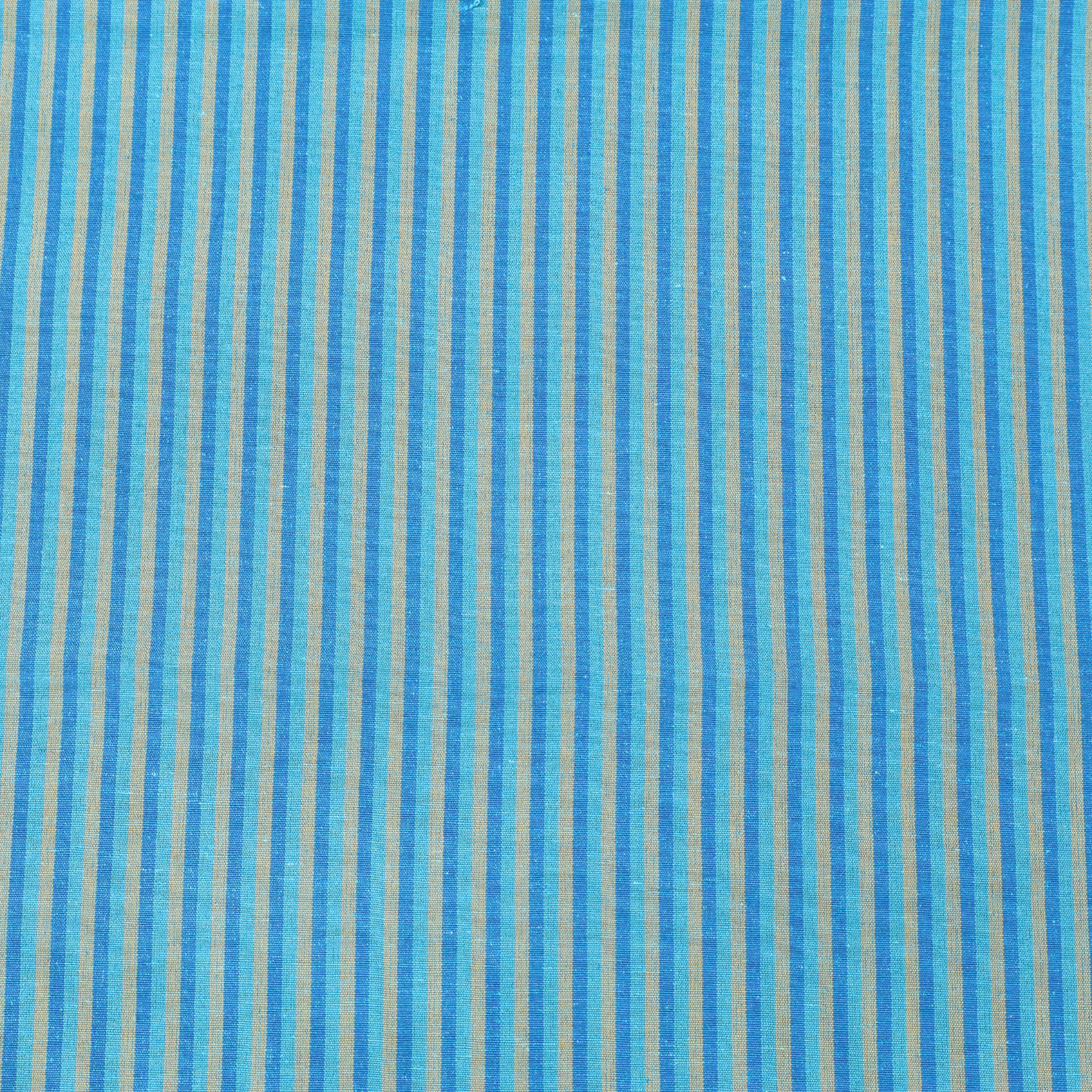 Sky Blue Striped Cotton Fabric | Soft & Breathable | Width 42 Inches