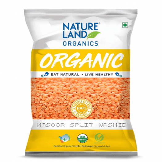 Natureland Organics Masoor Dal/split