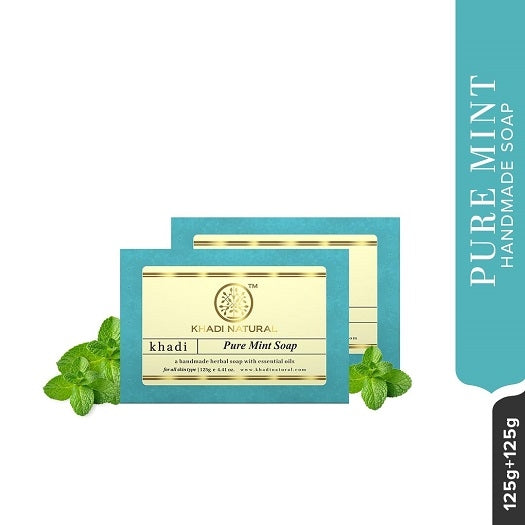 Khadi Natural Pure Mint Soap