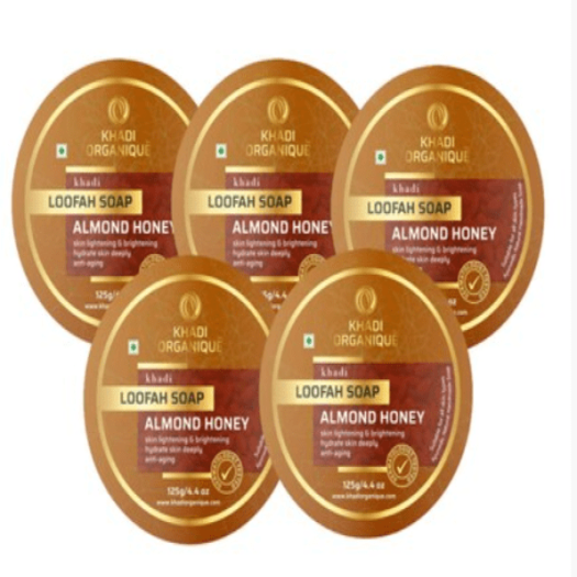 Khadi Organique Almond Honey Loofah Soap