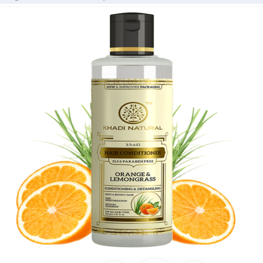 Khadi Natural Orange Lemongrass Hair Conditioner