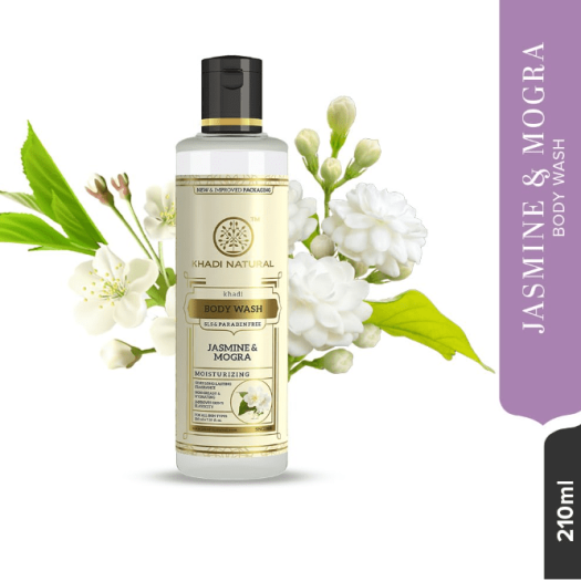 Khadi Natural Jasmine & Mongra Body Wash(SLS à ¤â€Ã ¤° à ¤ªà ¥ˆà ¤°à ¤¾à ¤¬à ¥‡à ¤¨ à ¤«à ¤¼à ¥Âà ¤°à ¥€)