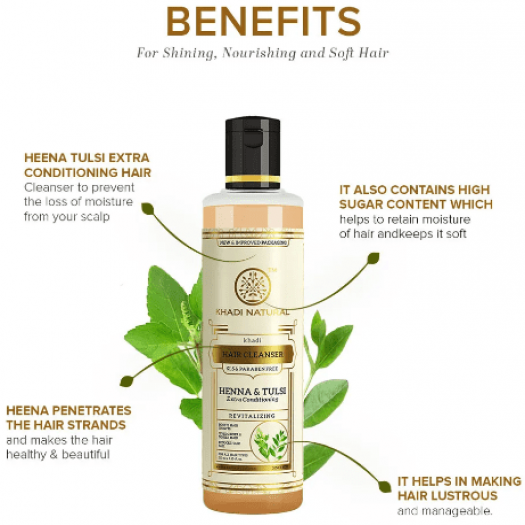 Khadi Natural Heena & Tulsi Cleanser