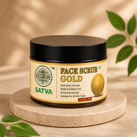 Satva Gold Face Scrub | Herbal Facial Scrub for Gentle Exfoliation & Smooth-Looking Skin