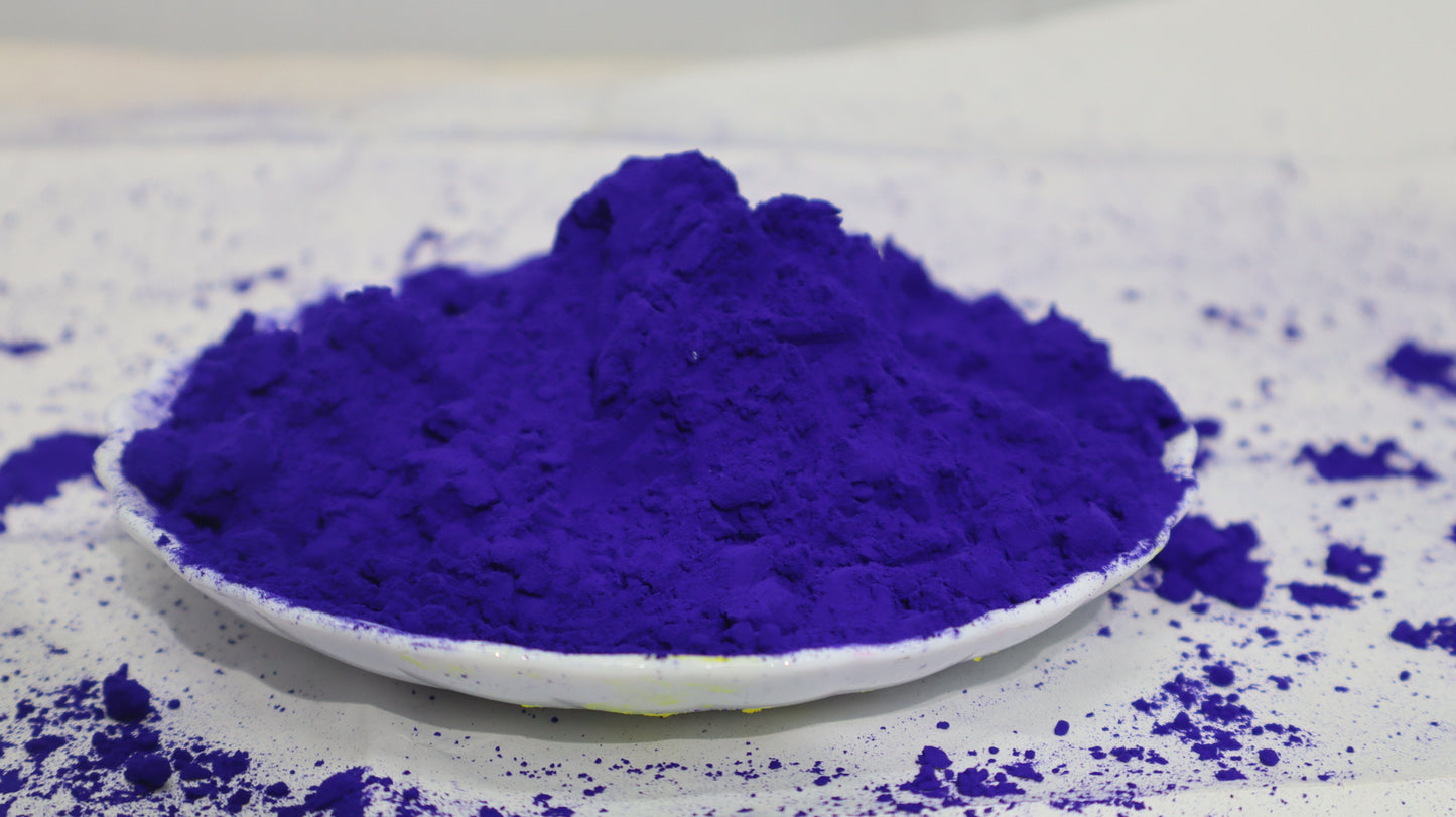Adhunik Swadeshi Bhandar Organic Blue Orchid Gulal – 100% Herbal & Natural Holi Color (100g)