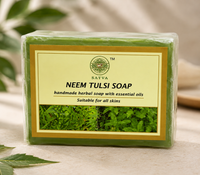 Satva Neem Tulsi Soap | Handmade Herbal Bath Soap with Neem & Tulsi | 125g