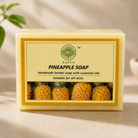 Satva Pineapple Soap | Handmade Herbal Bath Soap with Pineapple Extract | 125g