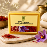 Satva Saffron Soap | Handmade Herbal Bath Soap with Saffron | 125g