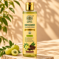 SATVA Amla Reetha Shikakai Hair Cleanser โ SLS & Paraben Free, 210ml