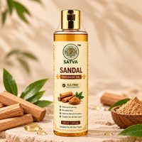 SATVA Sandal Massage Oil โ SLS Free, Relaxing & Nourishing Body Massage Oil, 210ml
