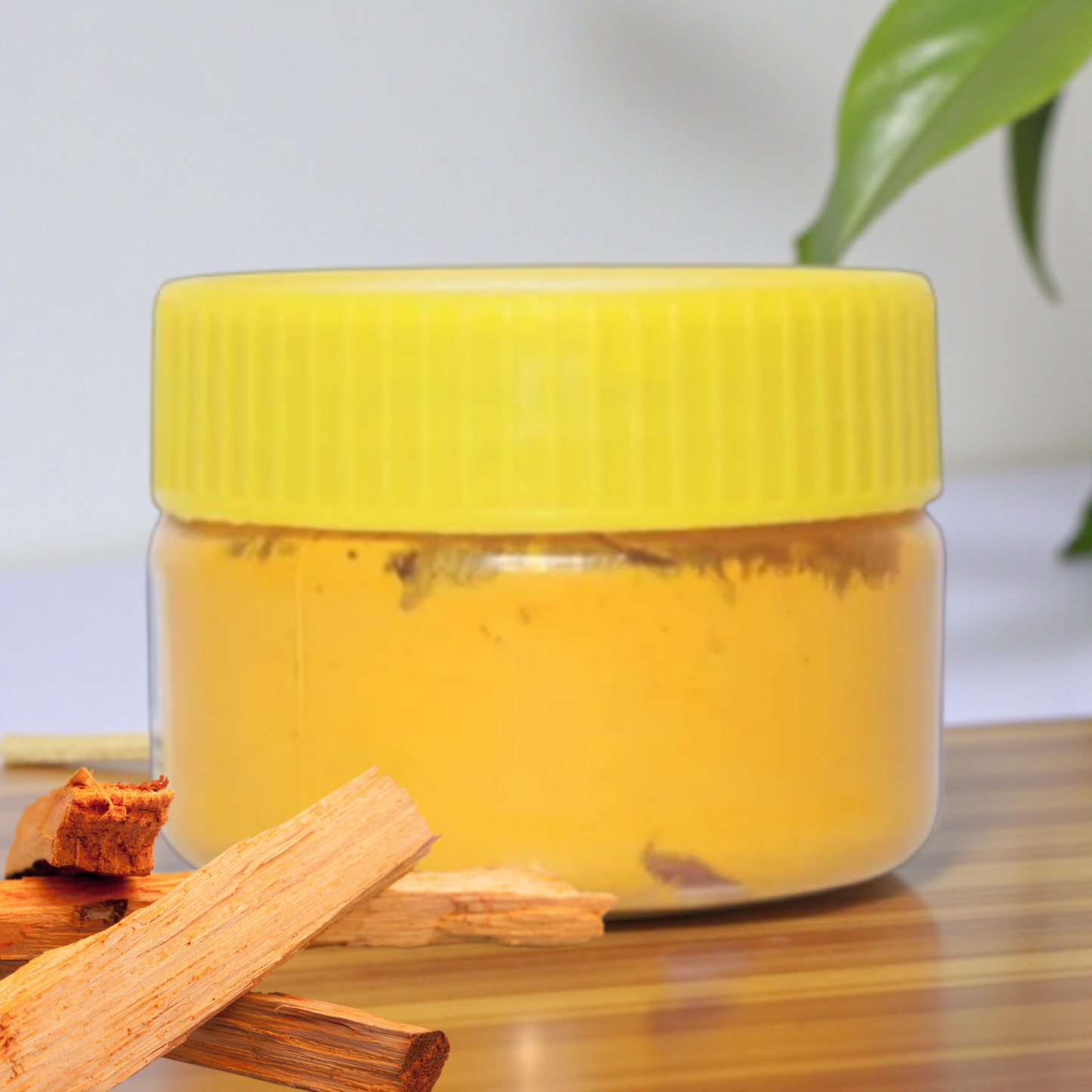 Khadi Handcrafted Yellow Chandan Tika 60g – Pure Sandalwood Paste for Forehead Tilak & Pooja – Cooling, Fragrant & Ready-to-Use