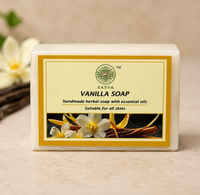 Satva Vanilla Soap | Handmade Herbal Bath Soap with Vanilla Fragrance | 125g