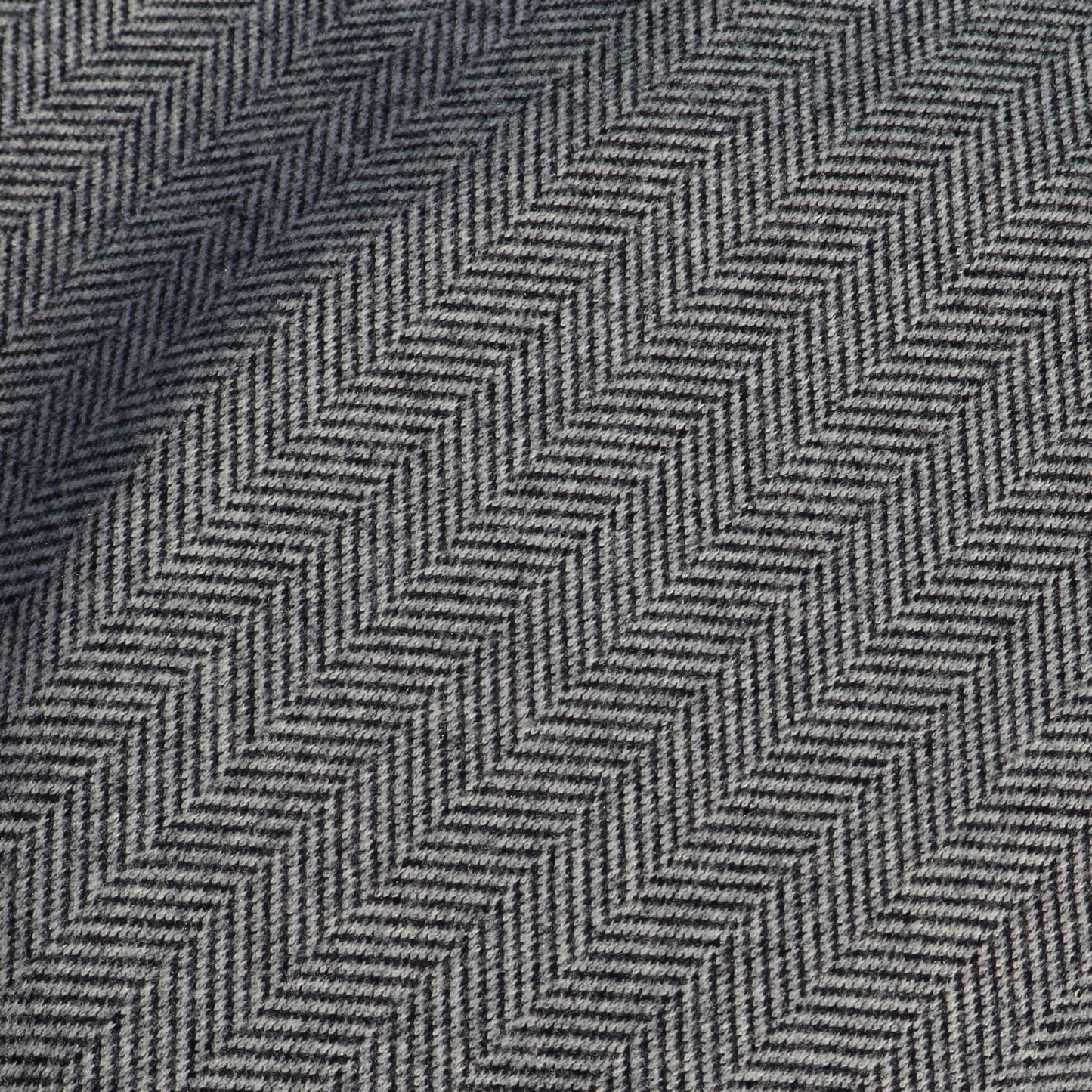 Premium Grey Woolen Tweed Fabric – Classic Herringbone Texture | Width 58 Inches