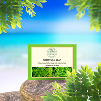 Neem Tulsi Soap by Khadi Satva – Herbal Cleanse & Skin Purifier