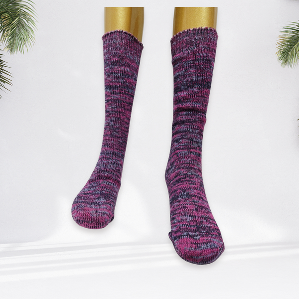 Wool Socks Womens Winter Knit Casual Crew Warm Socks for Men & Women