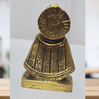 Pure Brass Khatu Shyam Ji Idol – Divine Shyam Baba Statue for Home Temple & Puja