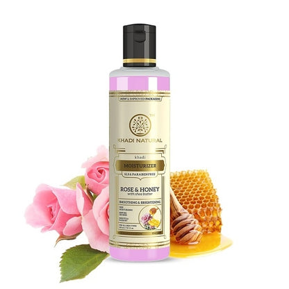 Khadi Natural Rose & Honey Moisturiser (SLS & PARABEN FREE)