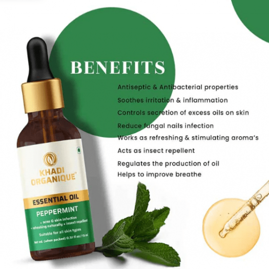 Khadi Organique Peppermint Essential Oil