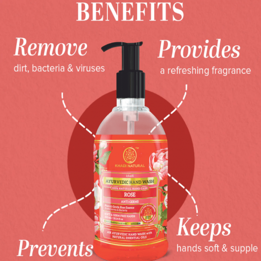 Khadi Natural Rose Hand wash
