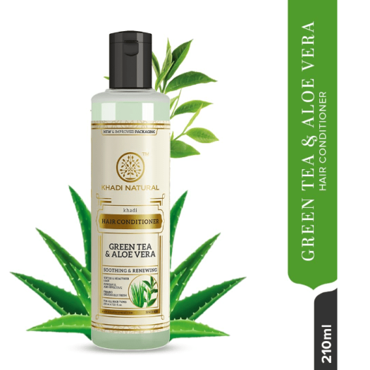 Khadi Natural Green Tea & Aloe vera Hair Conditioner (Soothing & Renewing)