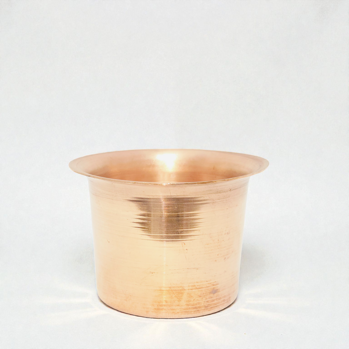 Adhunik Swadeshi Pure Copper Puja Glass – Handcrafted Acharmani Glass for Rituals