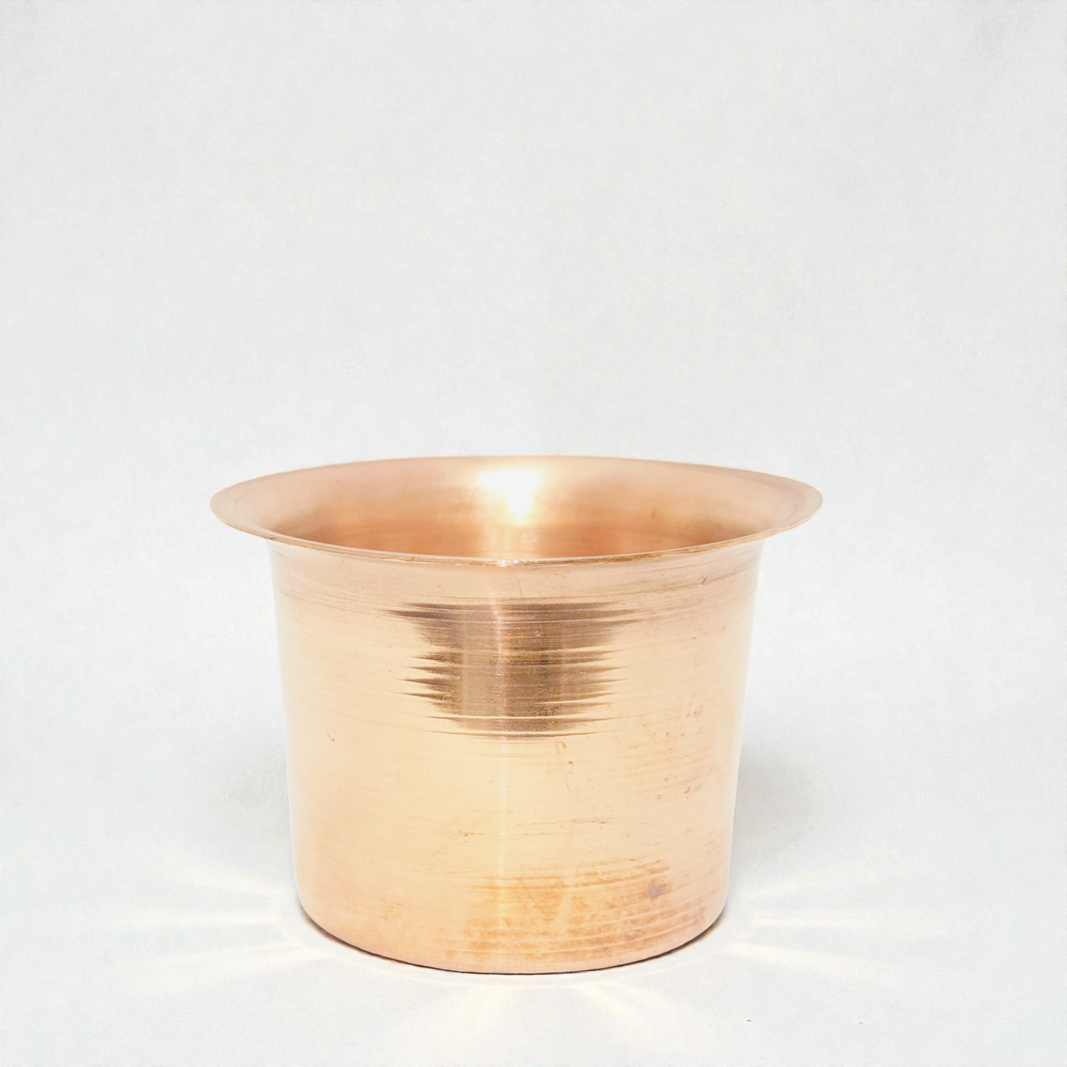 Adhunik Swadeshi Pure Copper Puja Glass – Handcrafted Acharmani Glass for Rituals