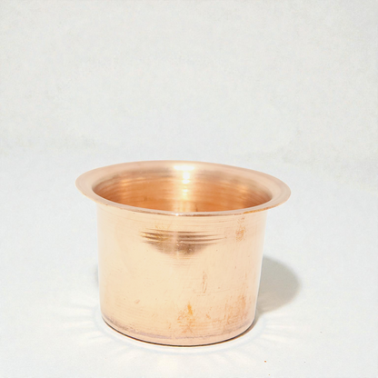 Adhunik Swadeshi Pure Copper Puja Glass – Handcrafted Acharmani Glass for Rituals