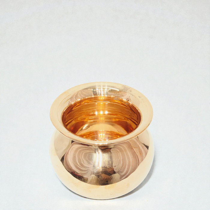 Traditional Pure Copper Puja Lota – Handcrafted Kalash for Spiritual Rituals