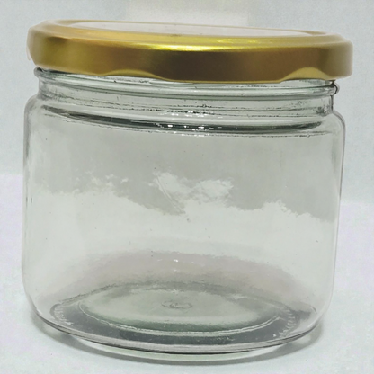 Clear Glass Storage Jar with Lid – Small Round Multipurpose Glass Container