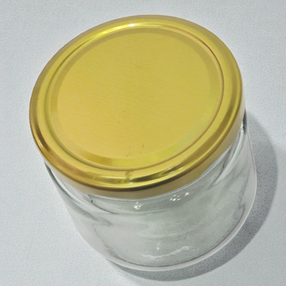 Clear Glass Storage Jar with Lid – Small Round Multipurpose Glass Container