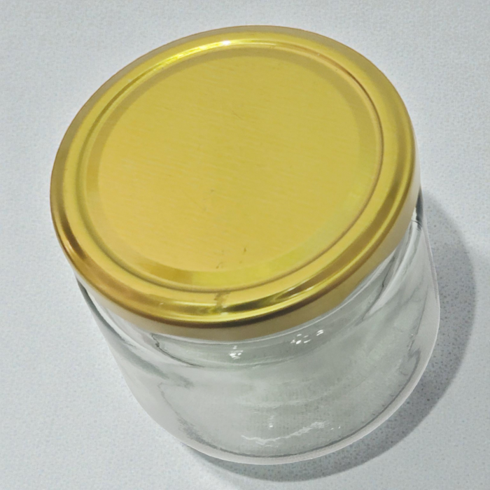 Clear Glass Storage Jar with Lid – Small Round Multipurpose Glass Container