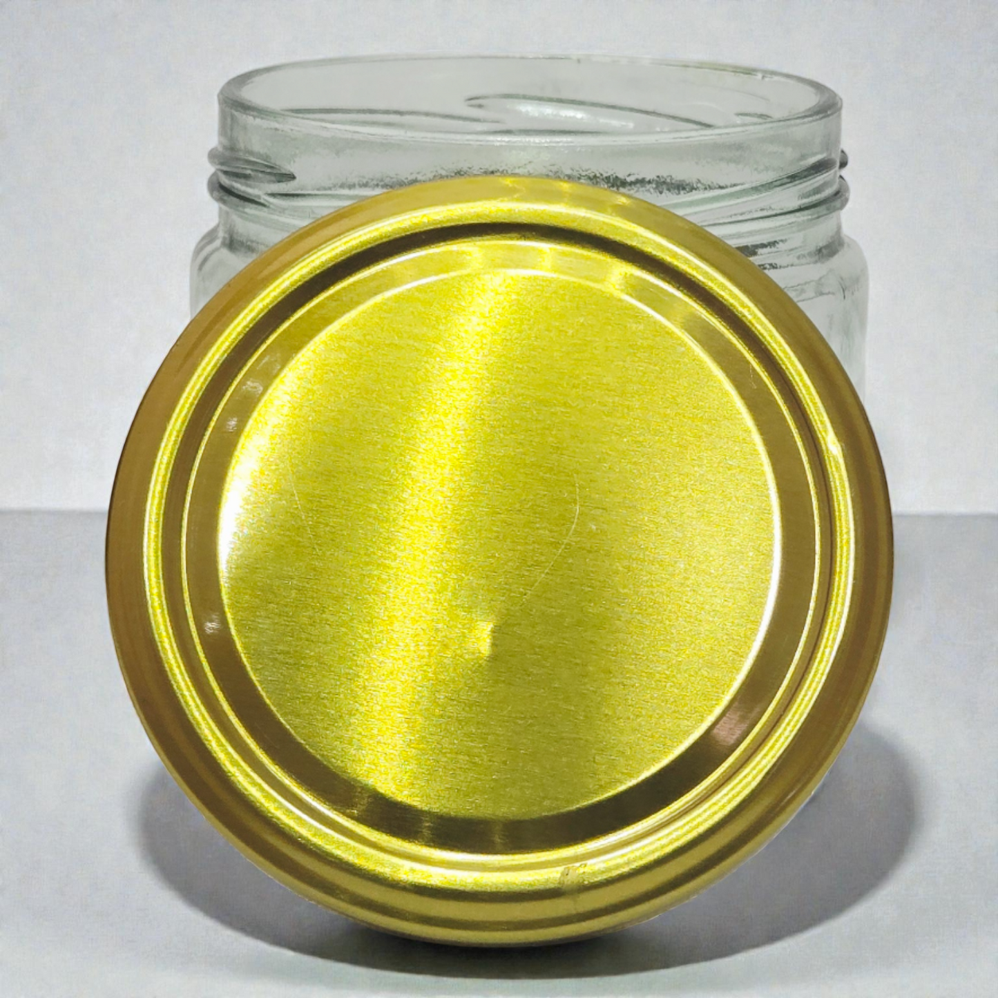 Clear Glass Storage Jar with Lid – Small Round Multipurpose Glass Container