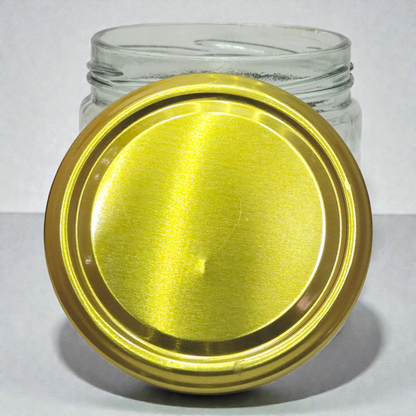 Clear Glass Storage Jar with Lid – Small Round Multipurpose Glass Container