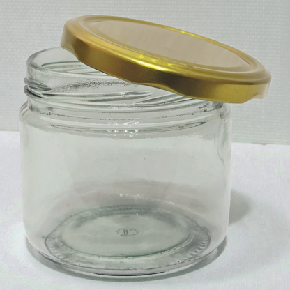 Clear Glass Storage Jar with Lid – Small Round Multipurpose Glass Container