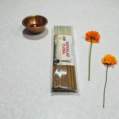 Khadi Natural Shivalay Flora Premium Masala Agarbatti – Charcoal Free & Hand-Rolled Sacred Incense Sticks