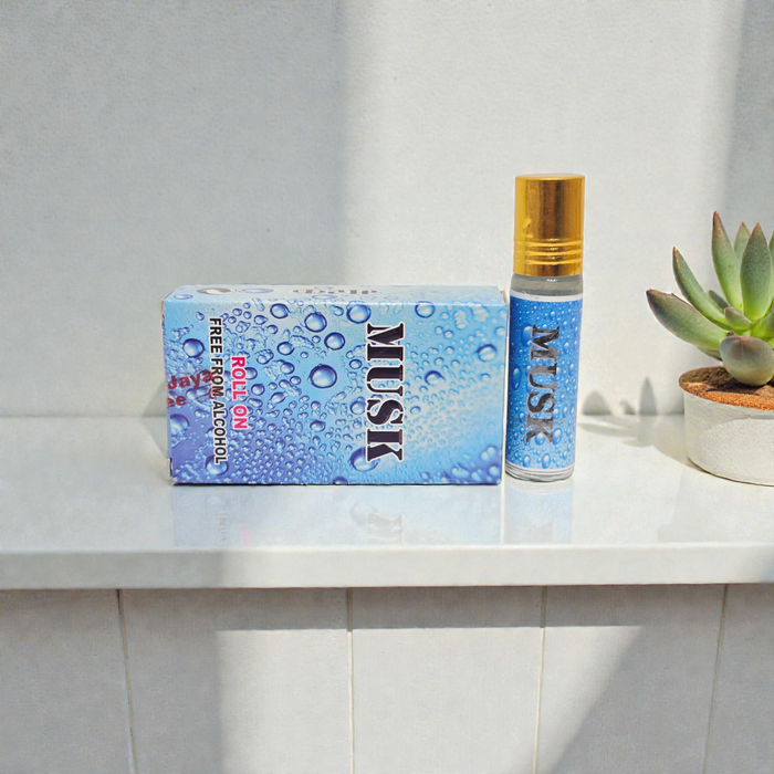 Khadi Natural Musk Roll-On Perfume – 8ml Alcohol-Free Concentrated Fresh Fragrance