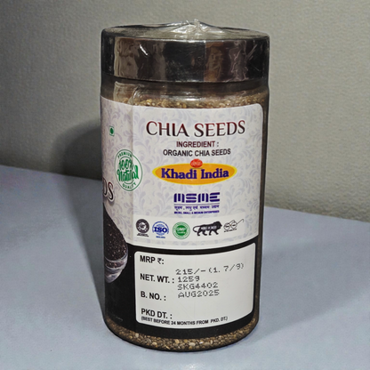 Sanatan Organic Chia Seeds - Premium Plant Based Superfood | High Omega-3 for Weight Loss & Heart Health