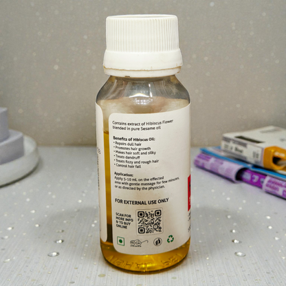 Vedsun Hibiscus Oil (Gudhal Tail) - 100% Pure Natural | For Hair Growth, Shine & Repair - 50ml