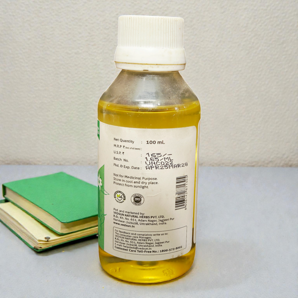 Vedsun Jasmin Oil (Chameli Tail) - 100% Pure Natural | For Hair Shine, Soft Skin & Stress Relief - 100ml