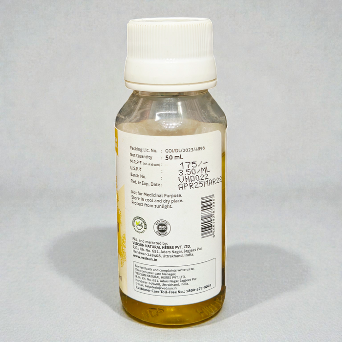 Vedsun Coriander Seeds Oil (Dhaniya Tail) - 100% Pure Natural Oil | For Hair Growth & Glowing Skin - 50ml