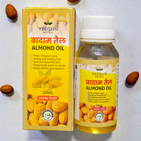 Vedsun Almond Oil (Badam Tail) - 100% Pure & Natural | For Brain Health, Skin Glow & Hair Care - 50ml