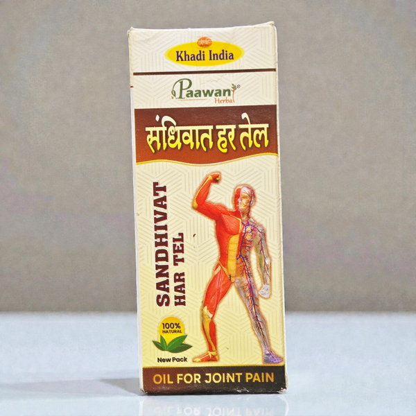 Khadi India Paawan Sandhivat Har Tel - 100% Natural Ayurvedic Oil | Relief for Joint Pain, Sciatica & Muscle Stiffness