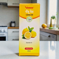 Vedsun Lemon Essential Oil (Nimbu Tail) - 100% Pure & Natural | For Skin Brightening, Acne & Aromatherapy - 25ml