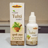 Khadi India Tulsi Amrit Drops - 100% Ayurvedic Immunity Booster | Blend of 5 Tulsi Extracts