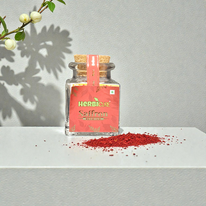 Herbicure Premium Saffron (Kesar) - 100% Pure & Natural | For Pregnancy, Skin Care & Sweets
