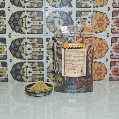 Khadi Ambika Brahmi Powder - 100% Natural Brain Booster | Improves Memory, Immunity & Arthritis Relief - 60gm