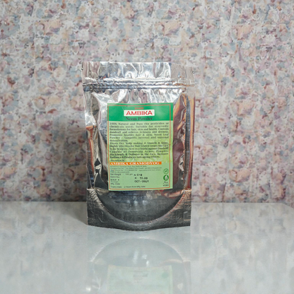 Khadi India Ambika Neem Powder - 100% Natural | For Acne, Pimples, Dandruff & Lice Control - 100gm