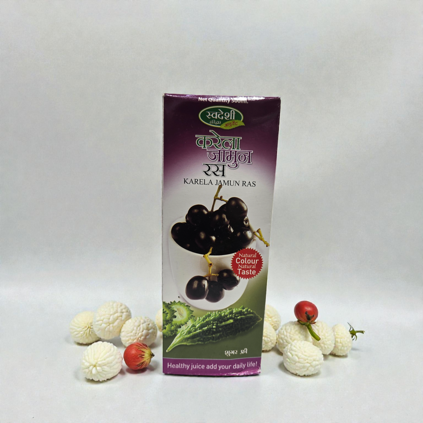 Swadeshi Karela Jamun Ras - Natural Diabetes Care Juice | Blood Sugar Control & Immunity Booster - 500ml